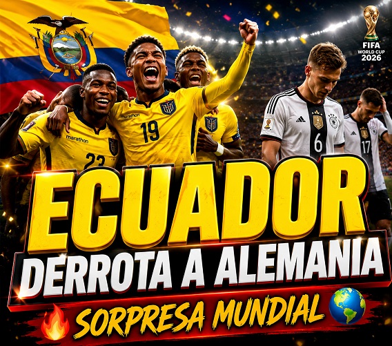 ECUADOR DERROTA A ALEMANIA