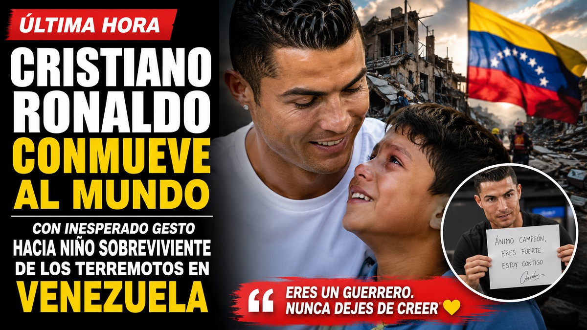 Cristiano Ronaldo conmueve venezuela y el mundo