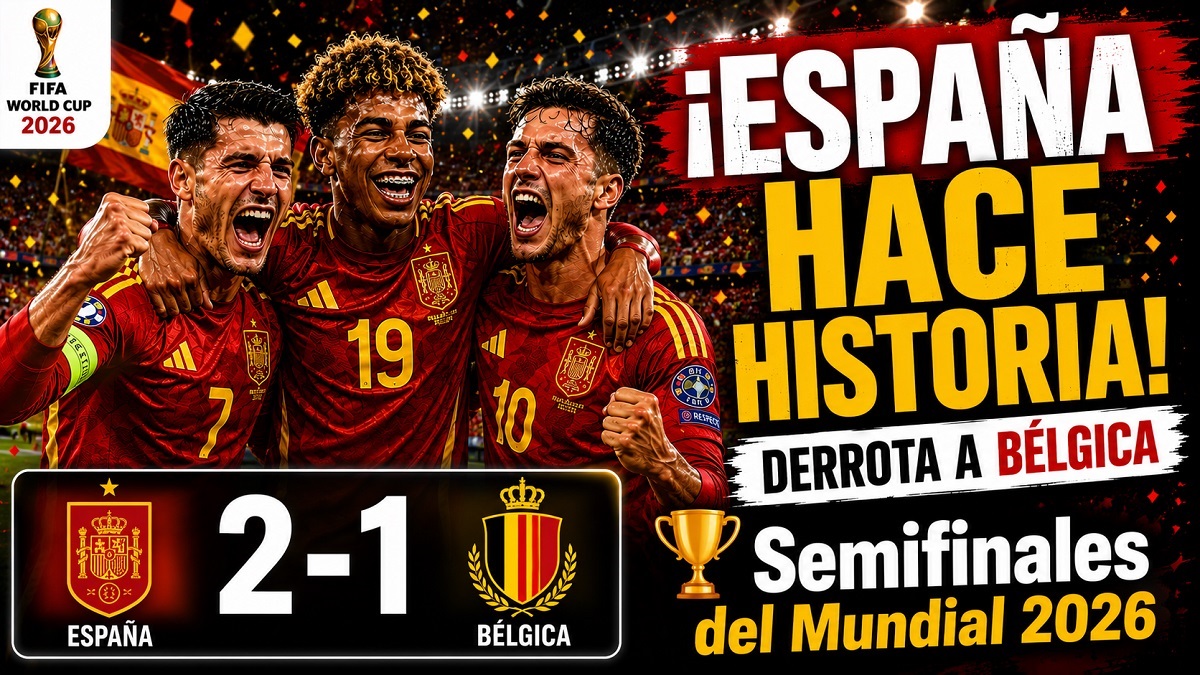 Espana hace historia Derrota a Belgica