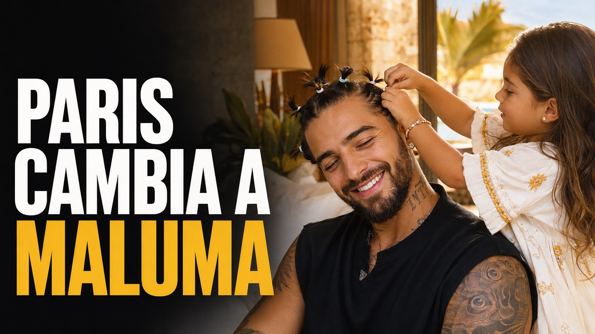 Maluma y su hija Paris