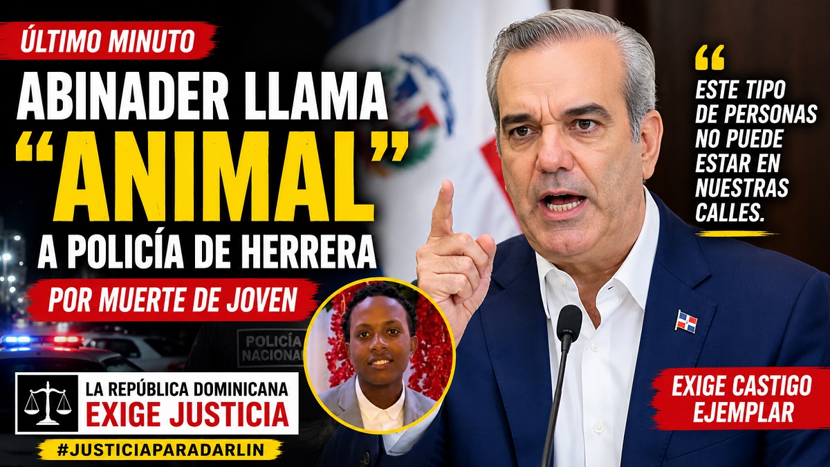 el presidente abinader indignado con el caso de herrera